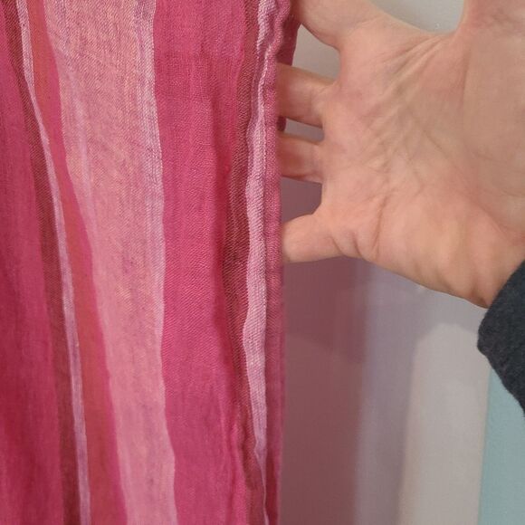 Seafolly Pink and White Striped Tunic / Coverup - Picture 3 of 6